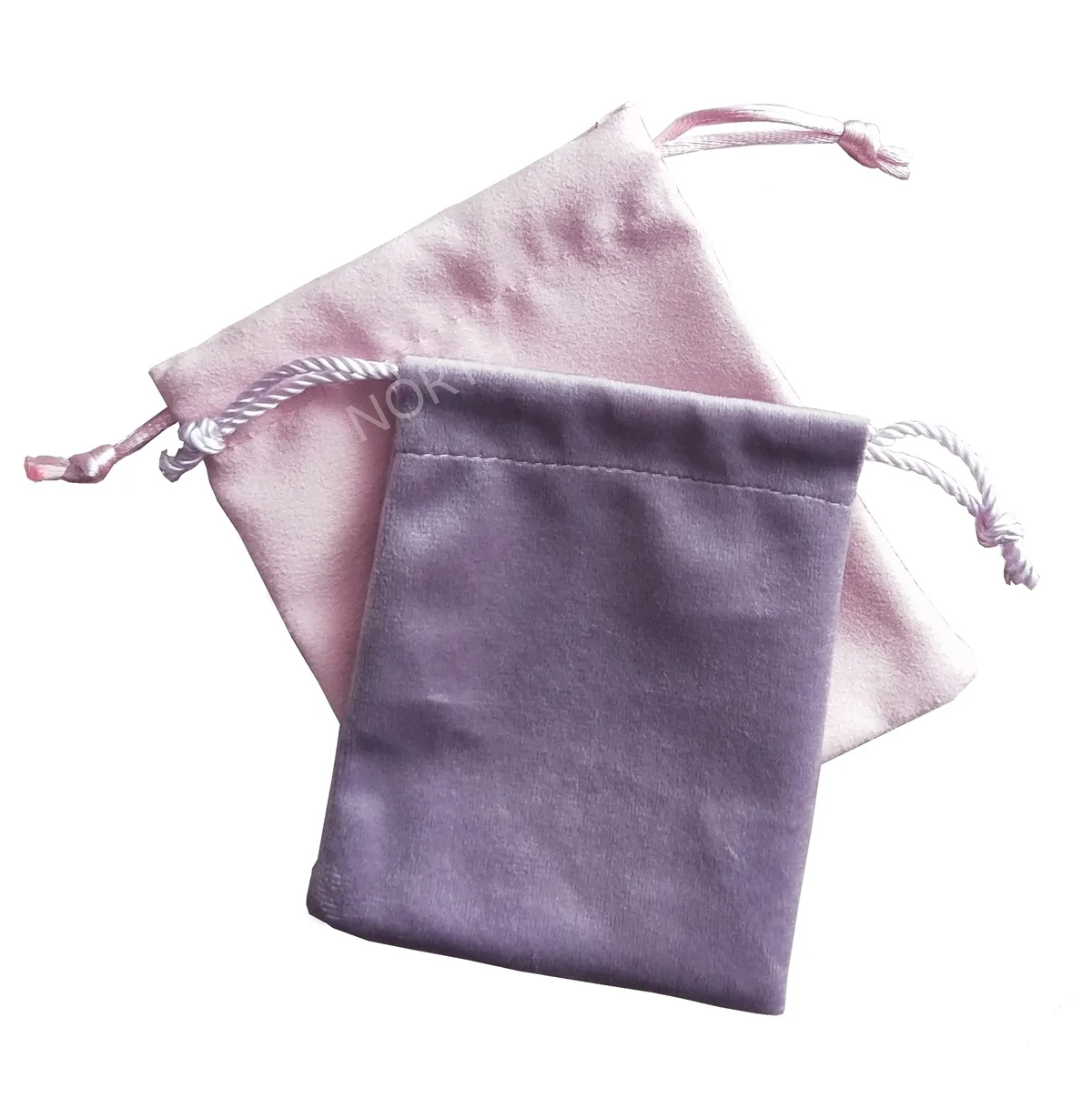 High quality envelope pink purple velvet suede silk rope drawstring dust bags jewelry gift pouch