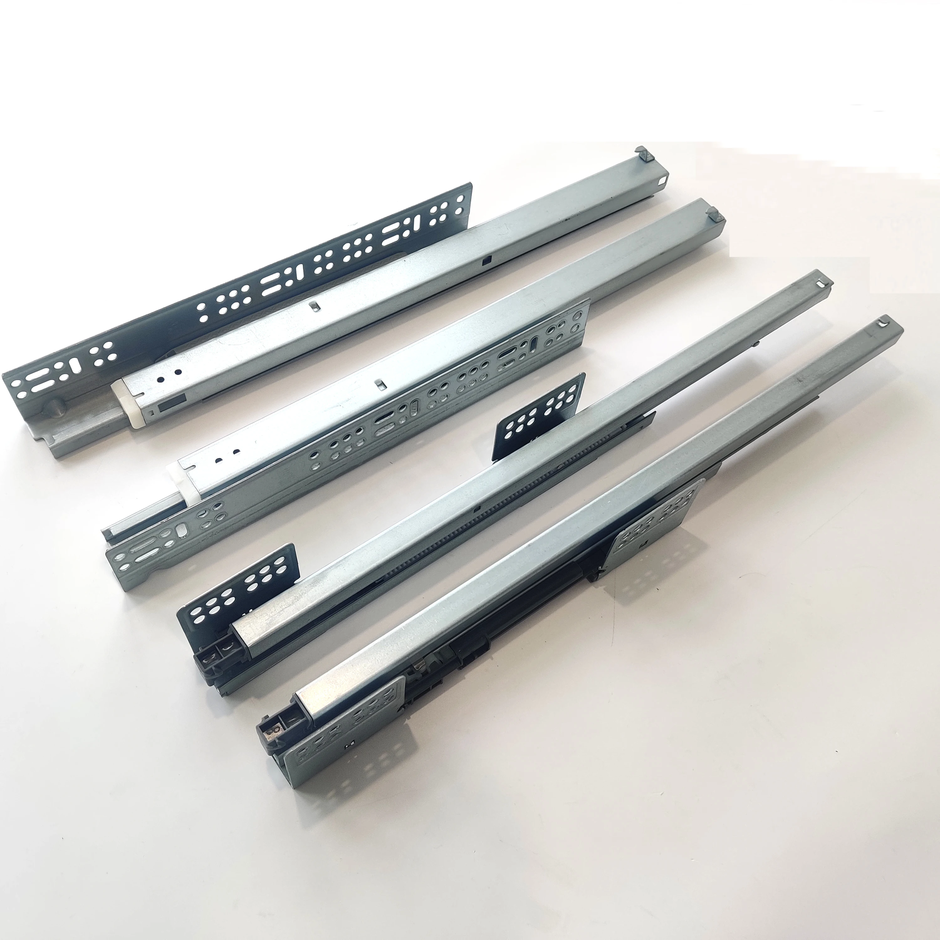 factory price telescopic concealed cabinet runner rails push to open undermount drawer slide