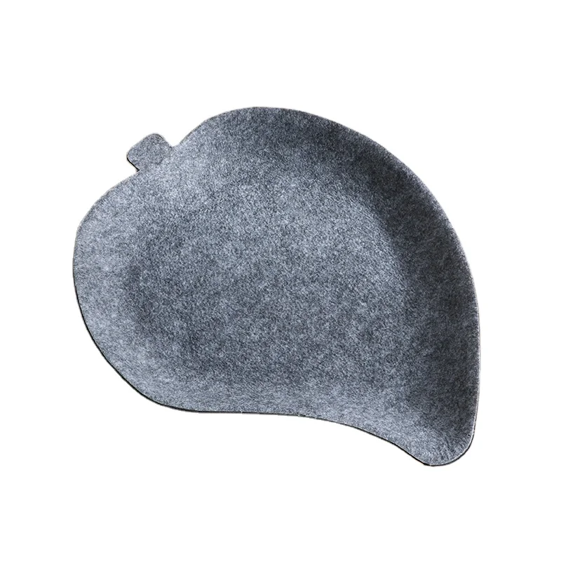 Creative Home Dinner Plate Fruit Plate Felt Living Room Table Candy Dried Fruit Tray for Snack storage tray