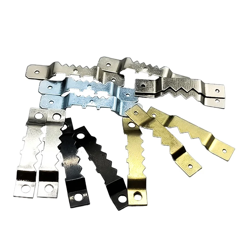 Heavy Duty Gold Sliver Color Sawtooth Hanging Picture Photo Frame Hangers Hook