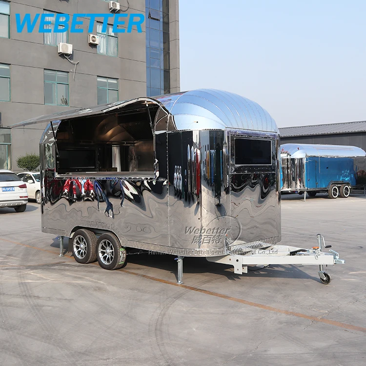 WEBETTER Multifunction Remorque Imbisswagen Foodtruck Mobile Food Trailer Fully Equipped Airstream Food Truck For Sale Europe