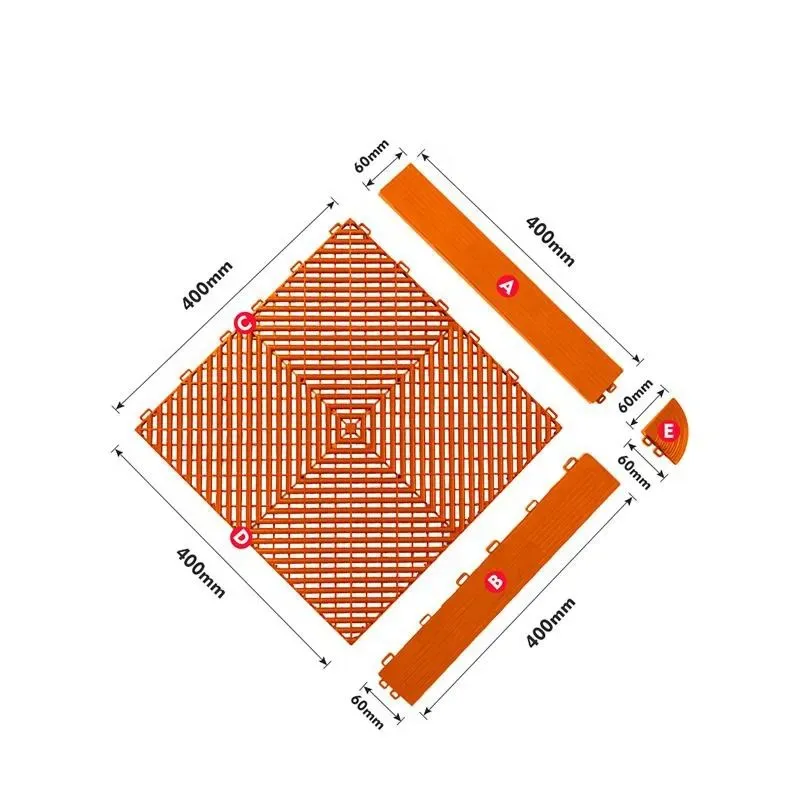 Wholesale Outdoor Interlocking Garage Bathroom Car Wash Mesh Pallet Plastic Flooring