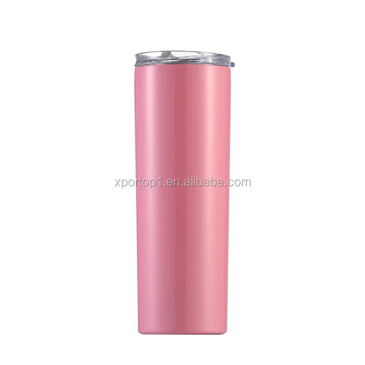 
Best Sales 20/30 oz double wall insulated mugs with slide lid and straw sublimation blank skinnies tumbler 