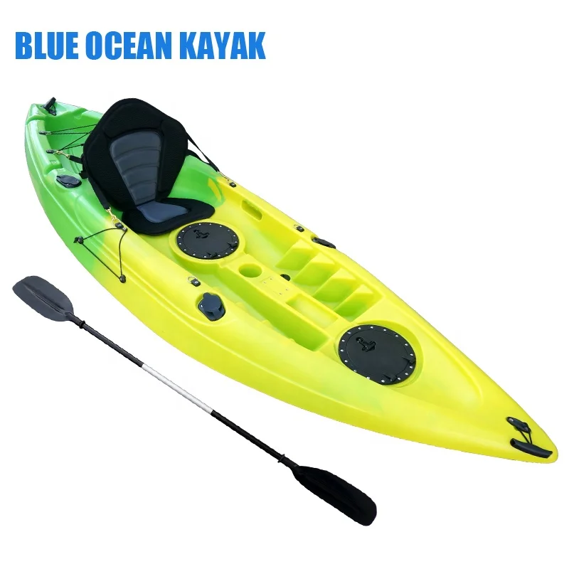 Blue Ocean 2016 new design plastic canoe kayak/plastic fishing canoe kayak/plastic touring canoe kayak
