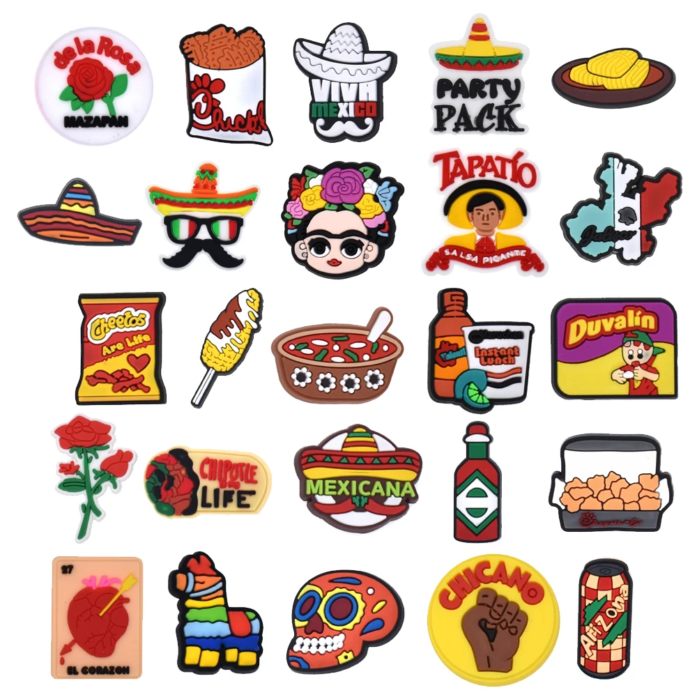 Luxury Pvc Shoe Charms Accessories Lucky Decorationfor Shoes And Parts Wholesale Button Style For Clog Use Mexico