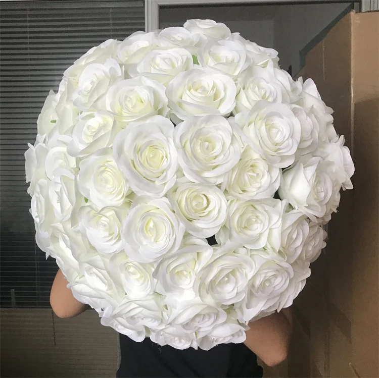 YR 2503 Customized Floral Centerpieces wedding Decoration Silk Rose Hydrangea Artificial Flower Ball For Wedding Table