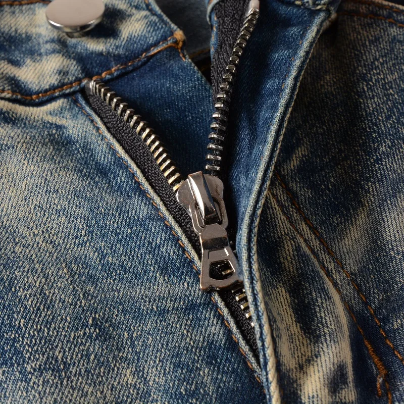 Wholesale Fashion Slim Fit Plus Size Ripped Men Jeans Pants 2023