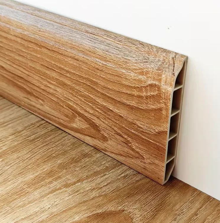 Wall decor pvc marble skirting board decorative baseboard