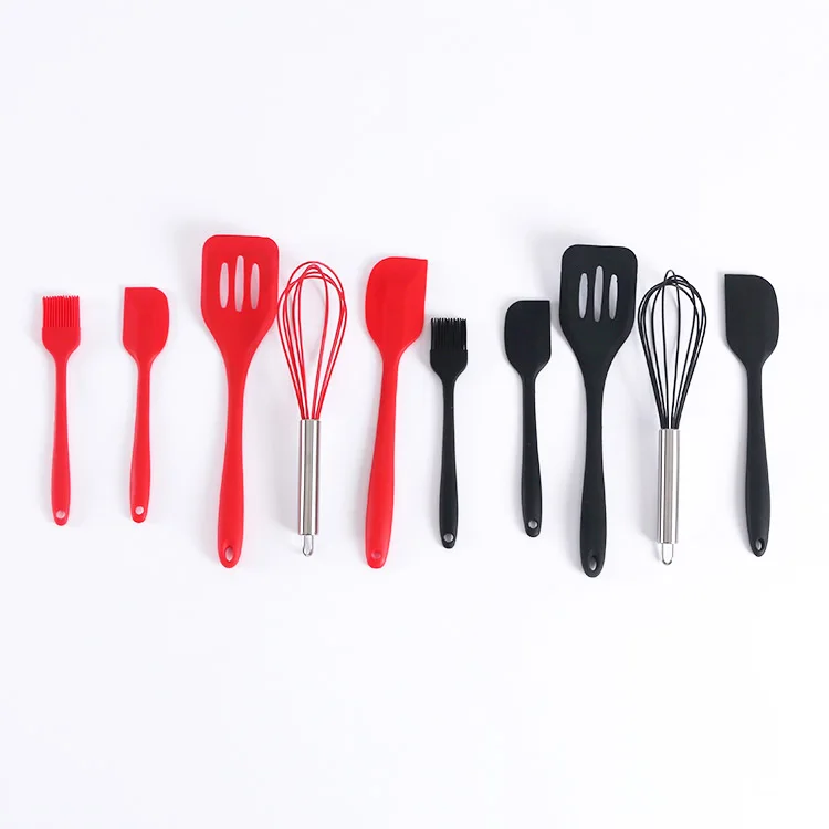 Home Kitchen Cooking Utensil Kit Food Grade Silicone Kitchenware Tools Set/Suit Bpa Free 10pcs Silicone Kitchen Accessories
