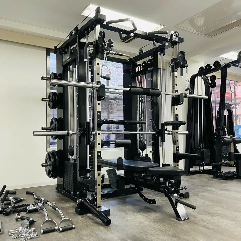 ym Fitness Equipment Cable Crossover Comb Trainer Power Squat Rack Commercial Multi Functional Smith Machine