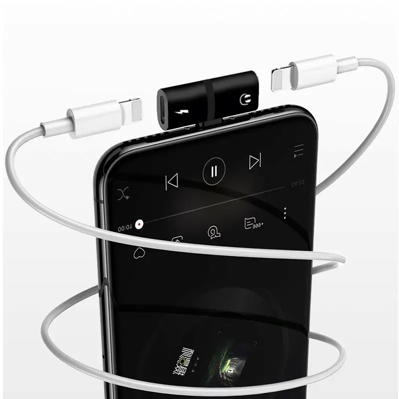 Подходит для iPhone 12 аудио адаптер 3 в 1 Мини зарядки и отвечать на телефонные гарнитуры