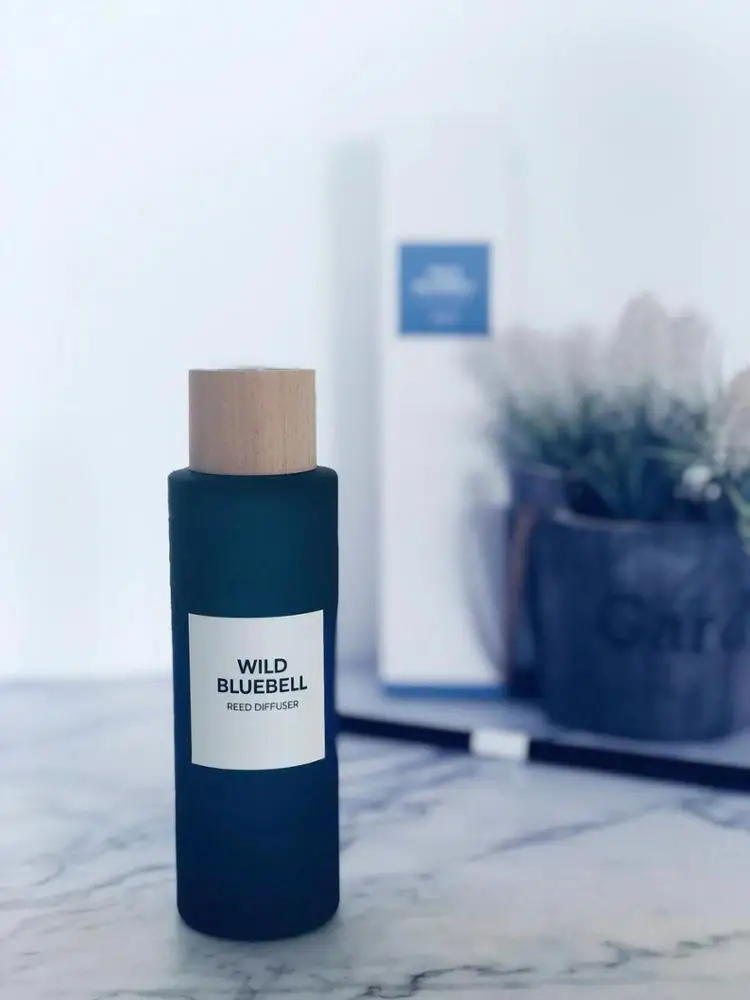 150ml perfume oil reed diffuser in glass bottle with wooden cap