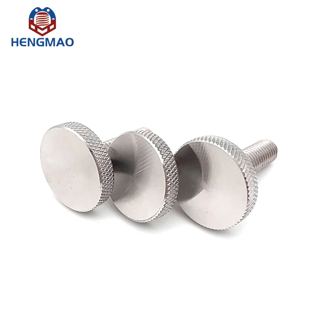 Thumb Knurled Screws Hot Sale M5 SS304 SS316 Flat Head Thumb Knurled Screws