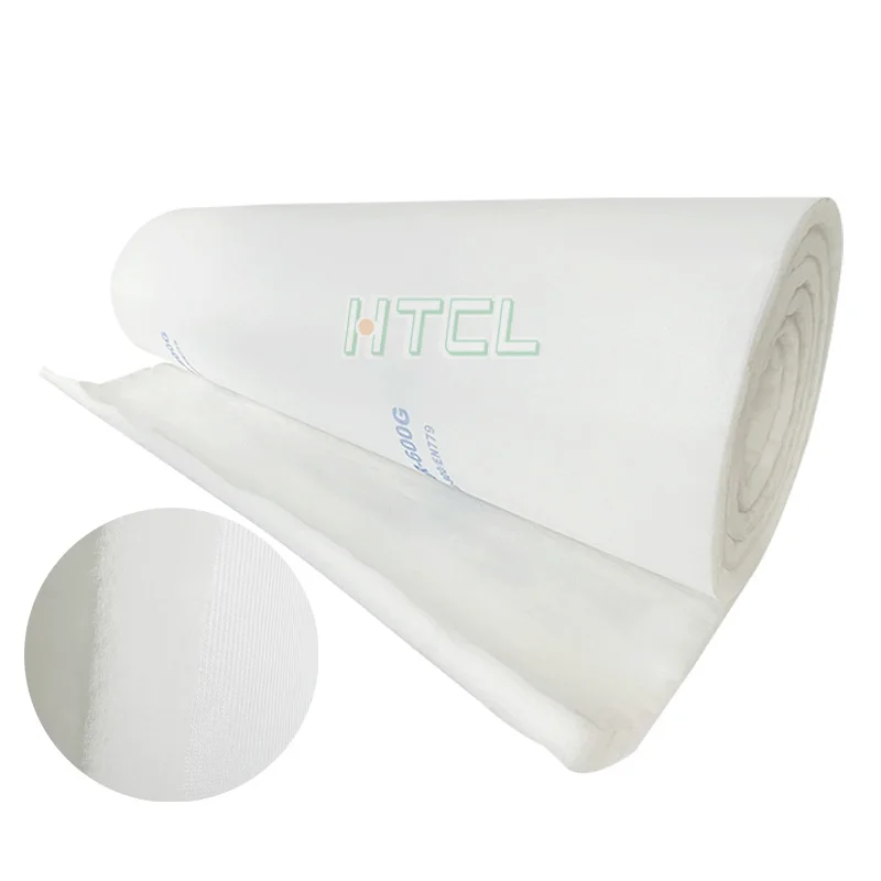 High quality 600g Ceiling Cotton Air Filter Material Roof Filter Car Painting Spray Booth Filtration