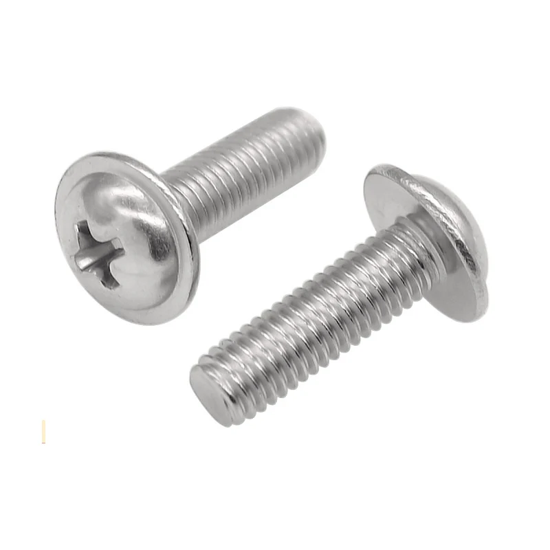 DIN 967 Steel Machine Screws with Plain Finish Washers for Secure Assembly
