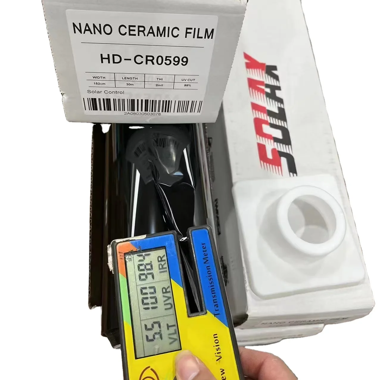 New Vision HD-CR series IRR 96%-99% automotive windows tint film ceramic polarized paper foil 1.52x30m 60inch x 100ft