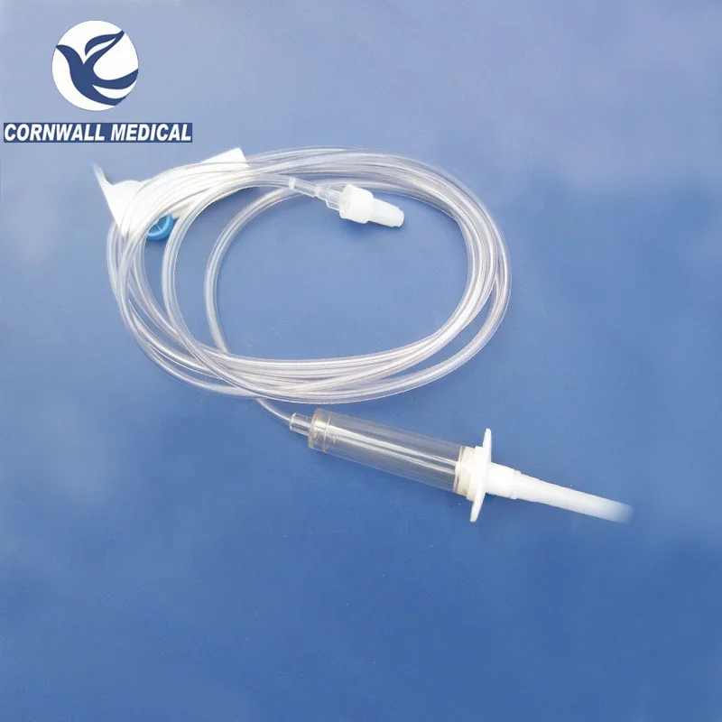 
Sterile medical use disposable IV infusion giving fluid set with needle manufacturer price 