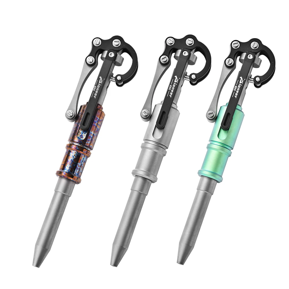 2024 new titanium alloy tactical pen outdoor decompression multi-functional EDC Titanium alloy pen Gifts luxury pen