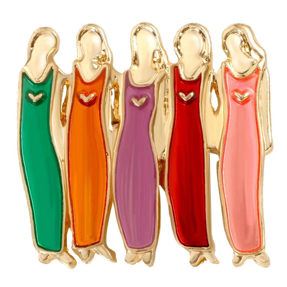 China Manufacturers Bulk Custom Logo Metal Badge Hard Soft Enamel Oem Custom Sisterhood Pin For Hat Cloth Decoration