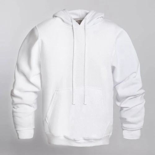 Free shipping USA Blank White Polyester Hoodie With Pocket 260gsm for Sublimation
