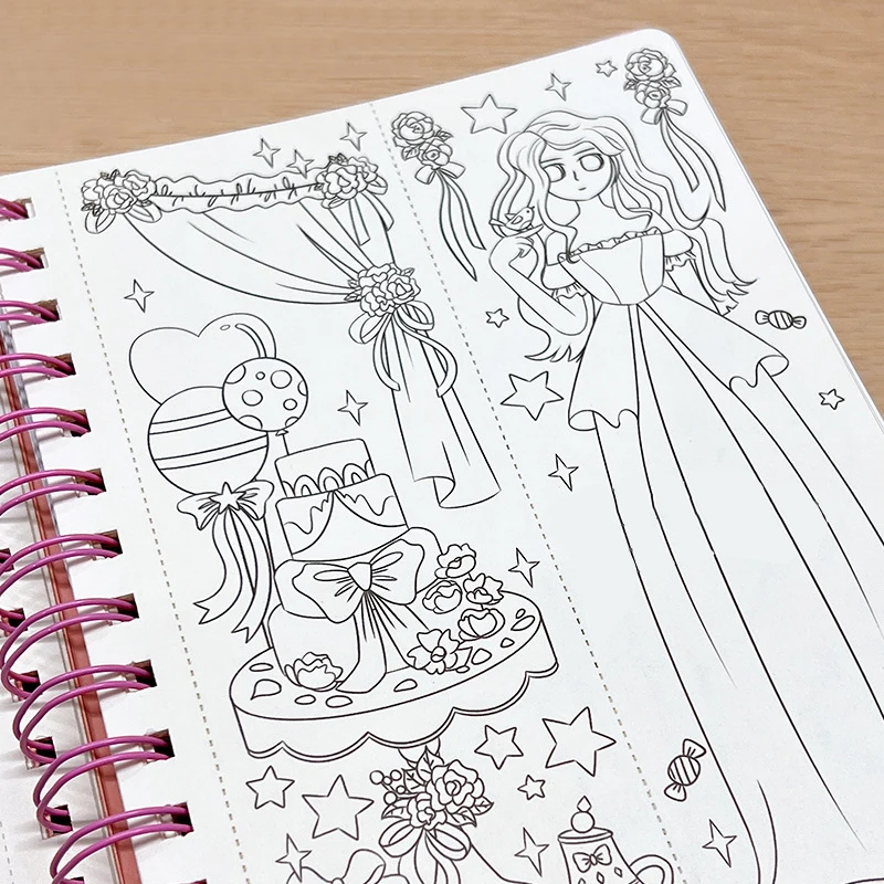 Princesses Poke Art DIY Paper Craft Kit Puzzle Puncture Painting Inspired Arts and Crafts for Kids Aged 5 to 7 Years