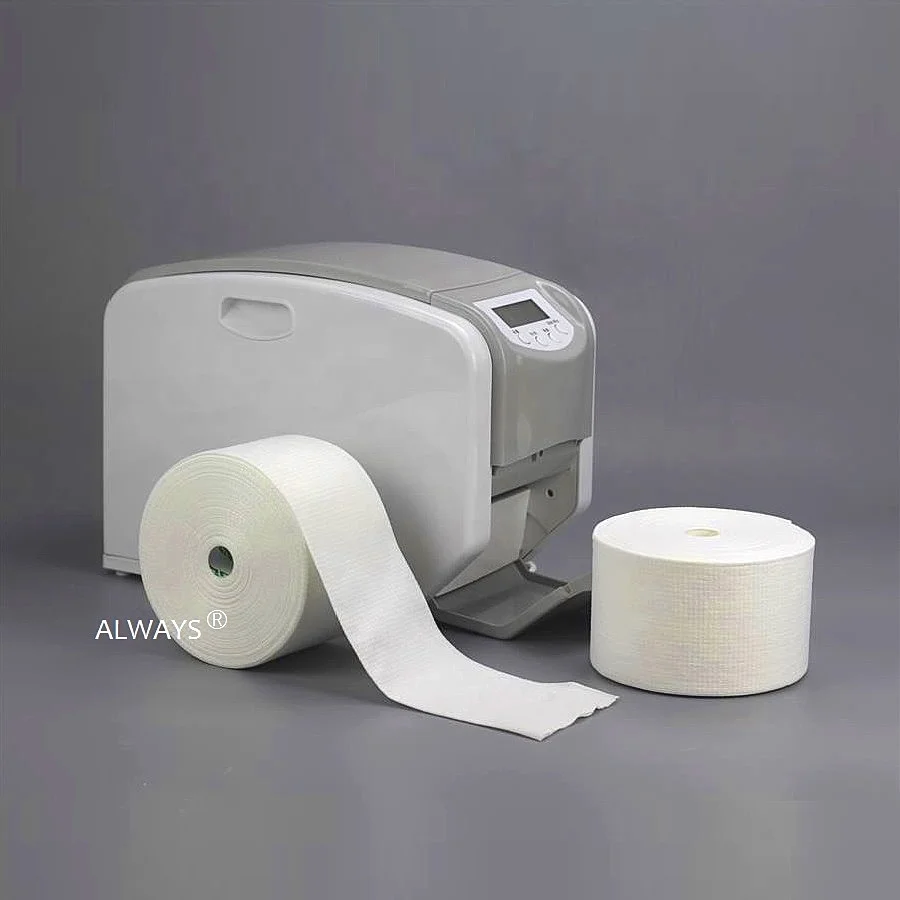 Dry and wet cotton soft towel disposable face towel extraction japan beauty salon cleaning towel roll machine