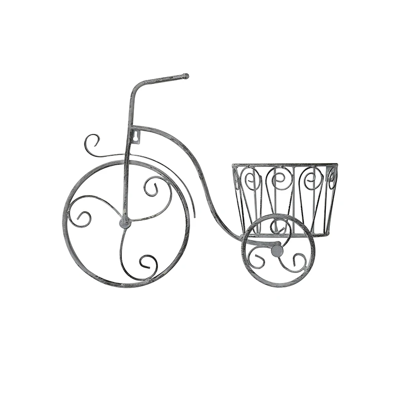 forme de bicyclette de jardin suspendue au mur affiche le support de jardin