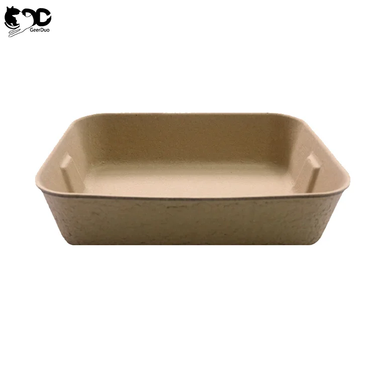 Geerduo Pet Eco-friendly Sustainable Biodegradable Large Durable Disposable Cat Litter Box