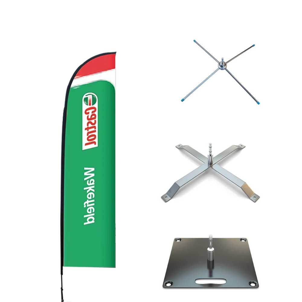 Custom Printing promotional Advertising exhibition event outdoor Feather Flag Flying Beach Flag banner stand Teardrop Block Flag