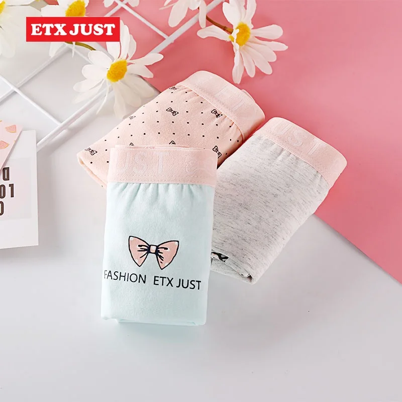 Wholesale Stock Soft Cotton Kids Girls Boxer Shorts