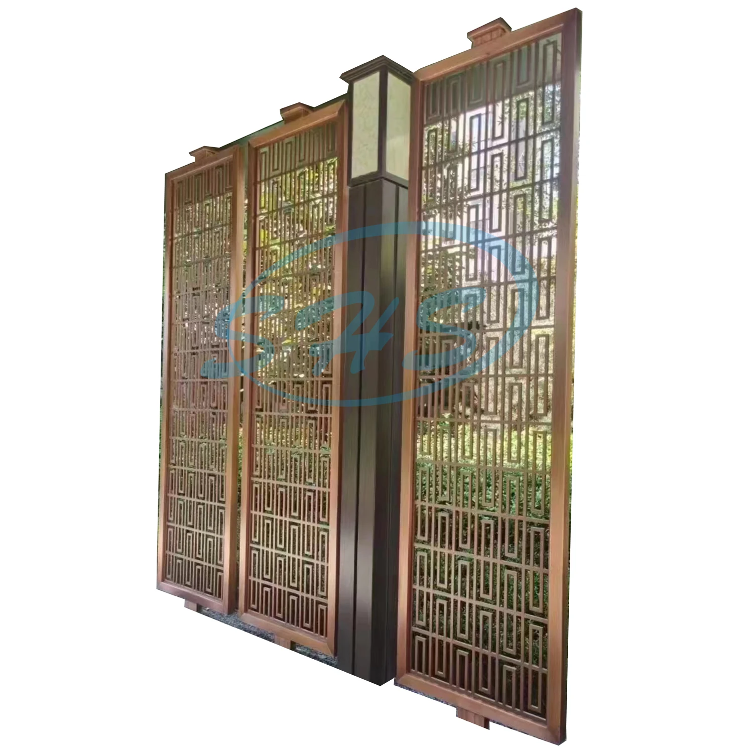 Garden decor screen panels laser cut metal wall art outdoor decoration garden fence aluminum metal mesh security grille 2-10mm