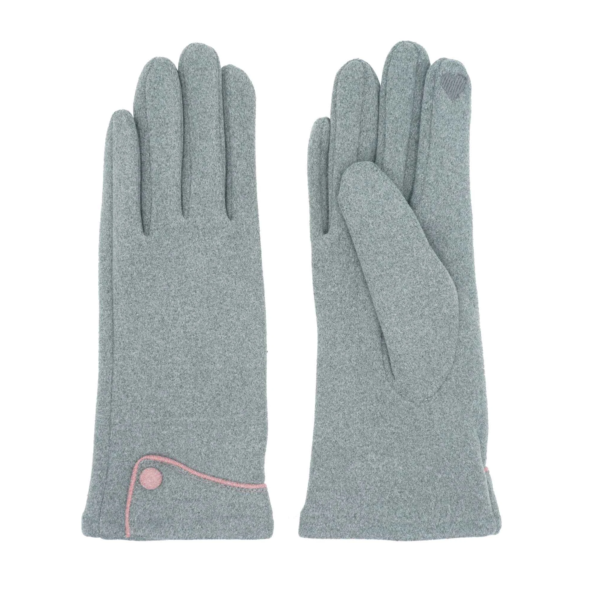 Женские модные перчатки с кнопкой, перчатки для улицы, женские перчатки для рук