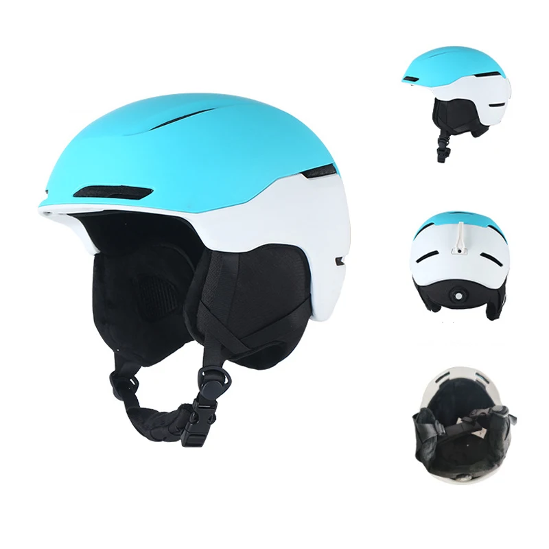 OEM ODM Custom High Density EPS+PC Shell Skiing Helmet Breathable Safety Ski Snow Helmet for Adults Unisex