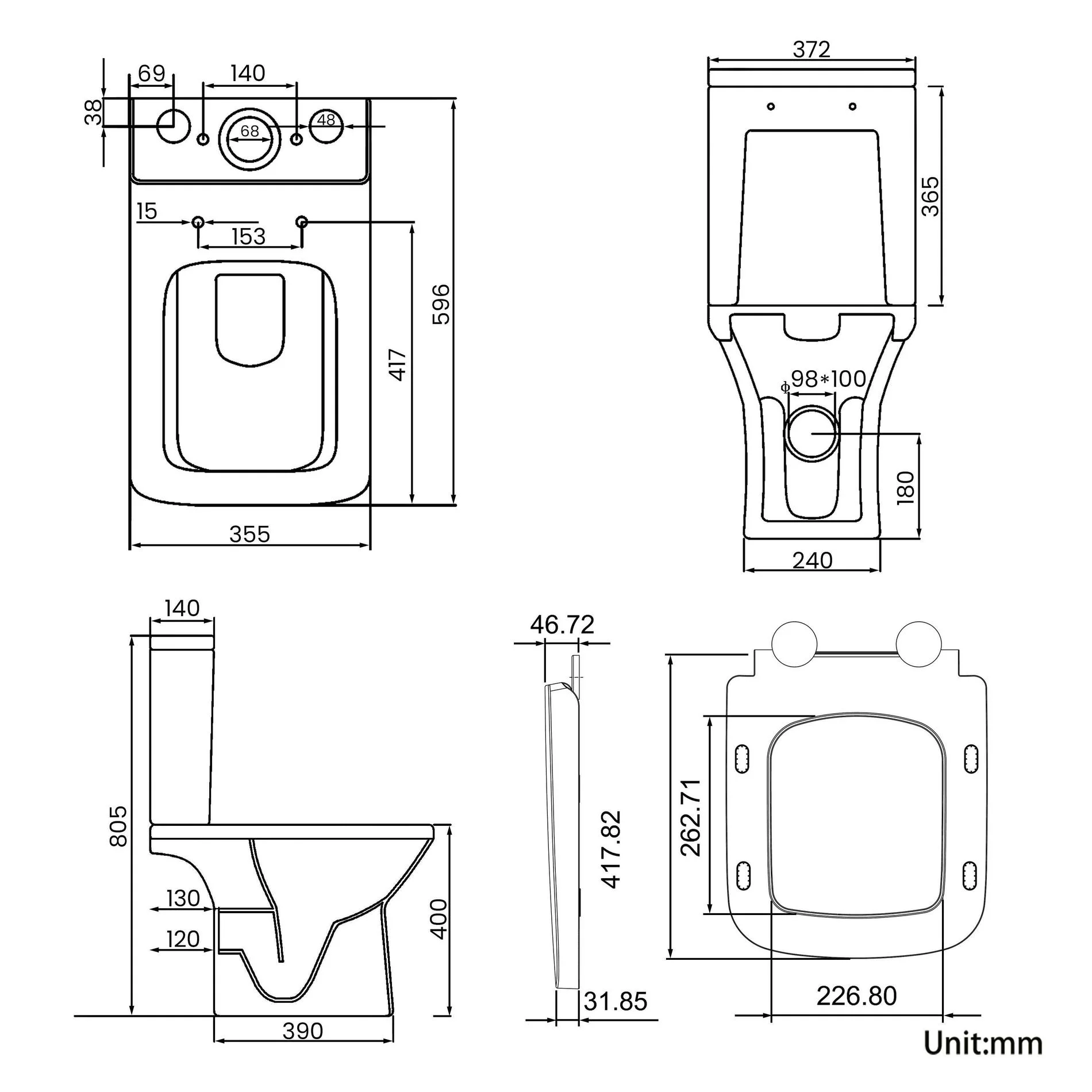 Toilette lavatory les chiottes jamban Close Coupled concealed cistern best toilets p trap english seat toilet