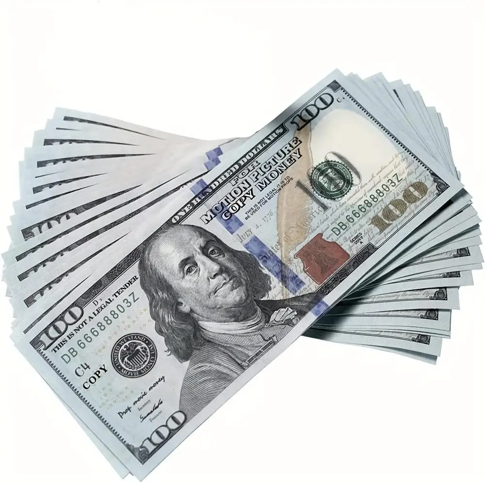 Party novelties 20 50 100 high quality real euro canada canadian pounds australian uk usa dollars movie paper prop money