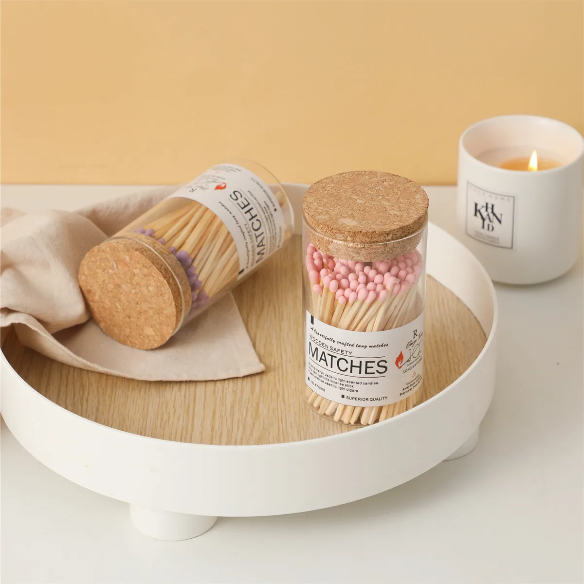 Customized Long Matches Bottled stick matches Special for aromatherapy candles