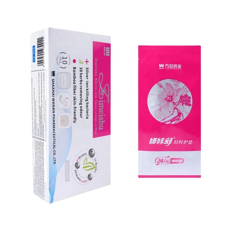 Silver-Ion Care Cure for Woman Zimeishu Gynecological Pad
