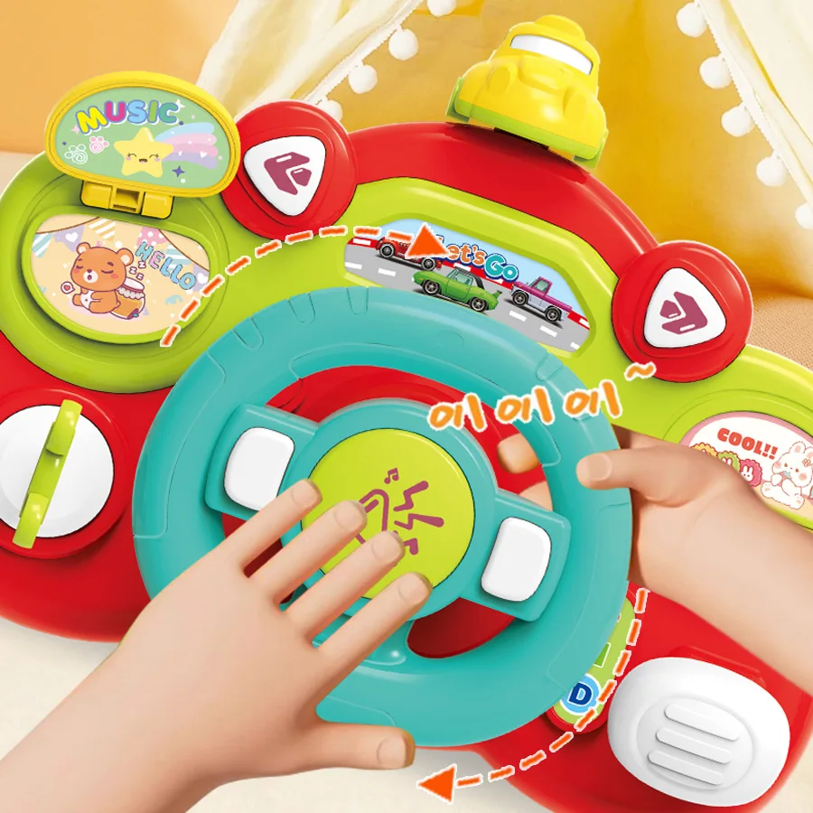 Multifunction Baby Infant Musical Toys Wheel Simulation Driving Toy Baby Steering Wheel Toys