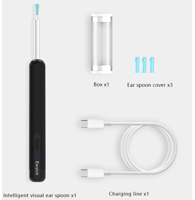 Камера для чистки ушей с 1080HD комплект удаления ушной серы 8 инструментами очистки камеры со светодиодной подсветкой