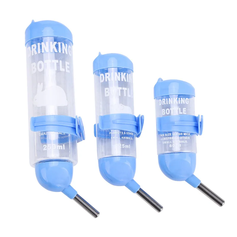 Hamster Water Bottle Cage Kennel Hanging Drinking Dispenser For Bunny Guinea Pig Leakproof Automatic Feeding Device 60/125/250ML