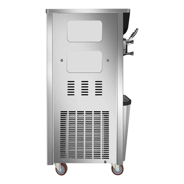 New Design Stainless Steel Body Three Flavours Easy Moving Operation Ice ream Machine Soft Ice Cream Maker