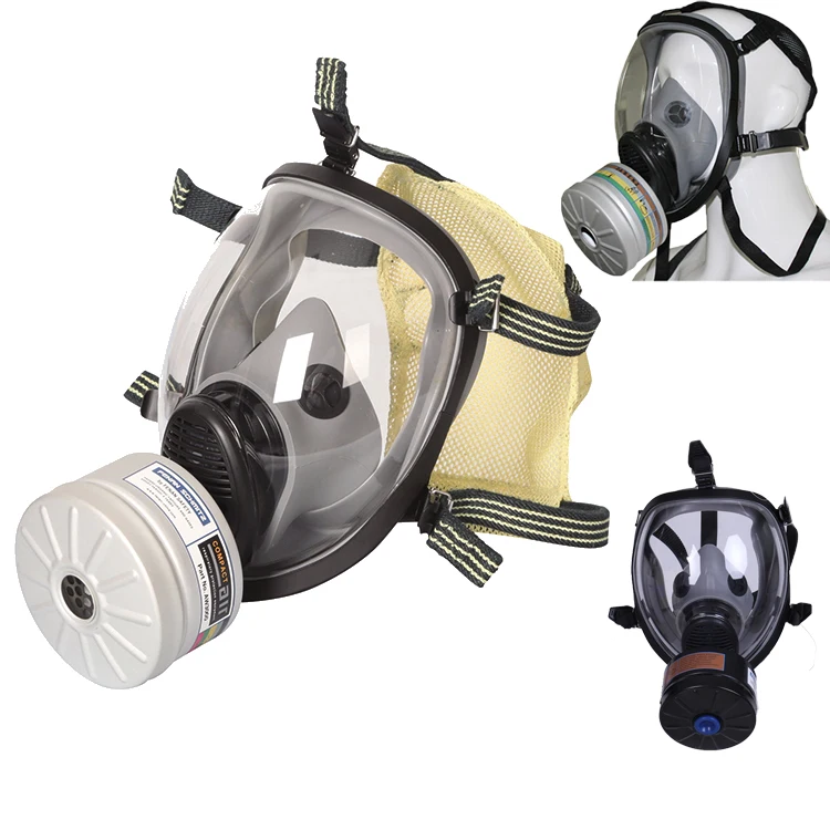 New Product new design China Manufacturer Silicone Full Face Chemical Gas Protection Mask With Double Filter