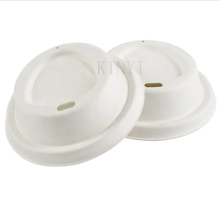 Customized eco-friendly biodegradable compostable Molded Bagasse Pulp Coffee Cup tray