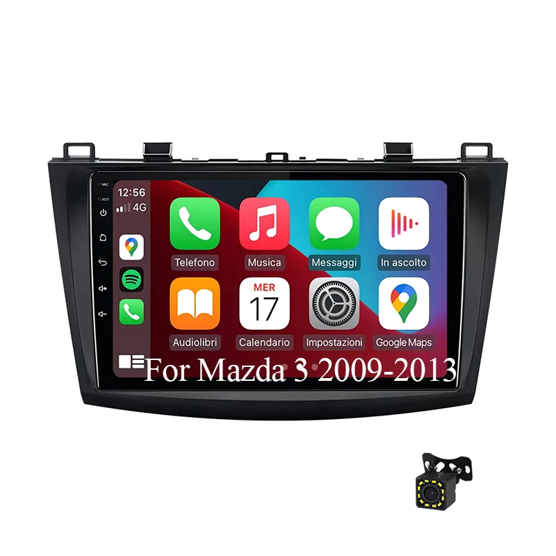 4-ядерный Android 10 Автомобильный мультимедийный радио проводной Carplay для Mazda 3 2009-2013 android Auto 2G + 32G 2 Din GPS WIFI Blue-tooth экран