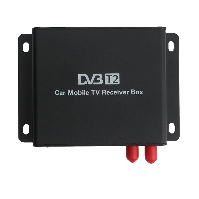  Новая модель DVB-T2 коробка высокоскоростной двойной тюнер две антенны Цифровой walkie talkie автомобильное Мобильное ТВ приемник для России Таиланд