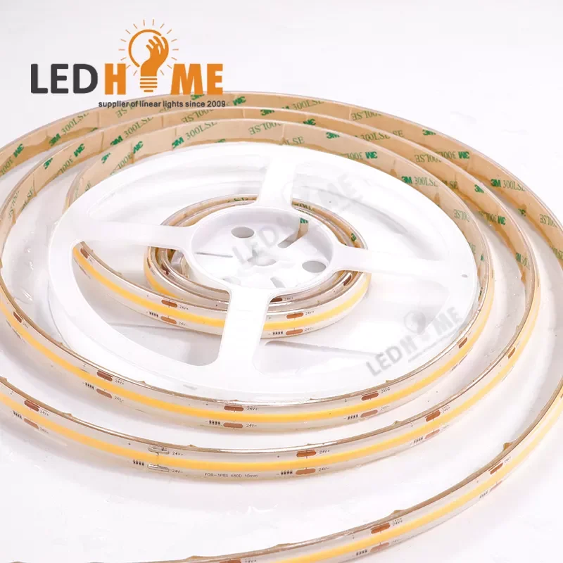 12V 24V 5mm 8mm 10mm 11W RGB RGBW IP20 IP65 IP68 Flexible Ambient COB LED Strip Light TV For Decorations