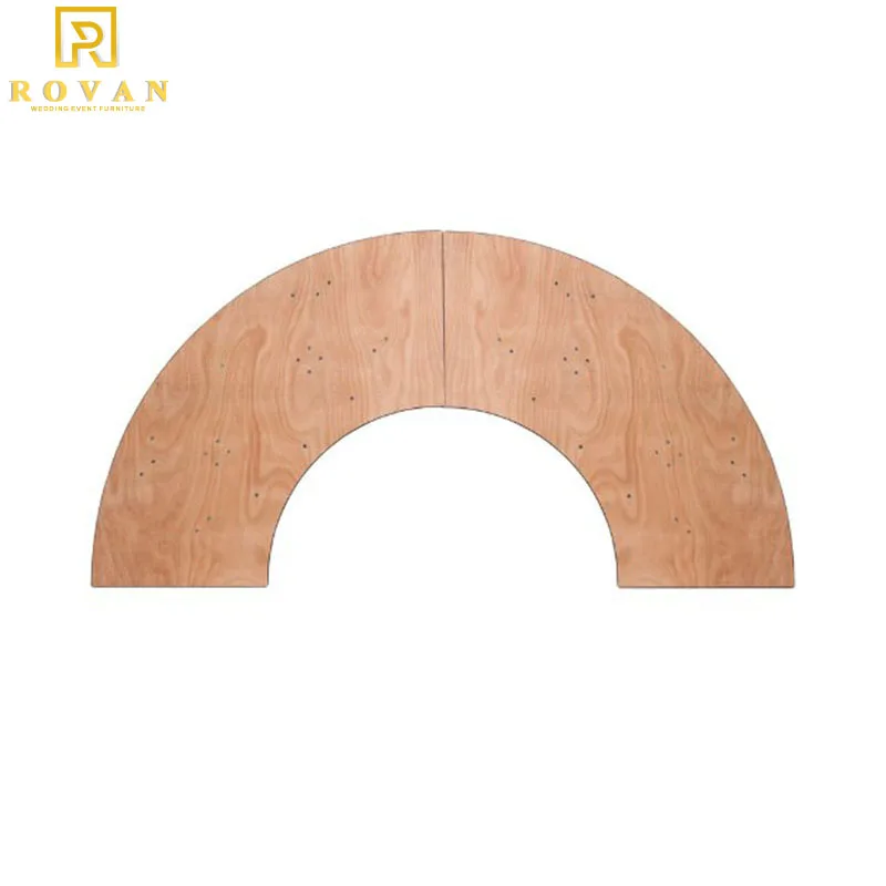 
Serpentine Wood Folding Banquet Table 