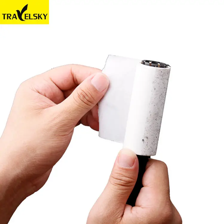 Travelsky Hot Sale Long Handle Clothes Cleaning Lint Roller Sticky Brush