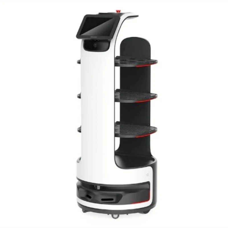 MiCity Efficient Autonomous Delivery RobotAssist Nurses Food Delivery Service Robot for Restaurant with 15.6 Screen