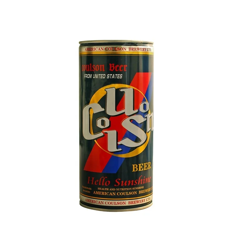 wholesale high quality food grade empty beer can tin plate can beverage can with easy open lid for juice fruit packing